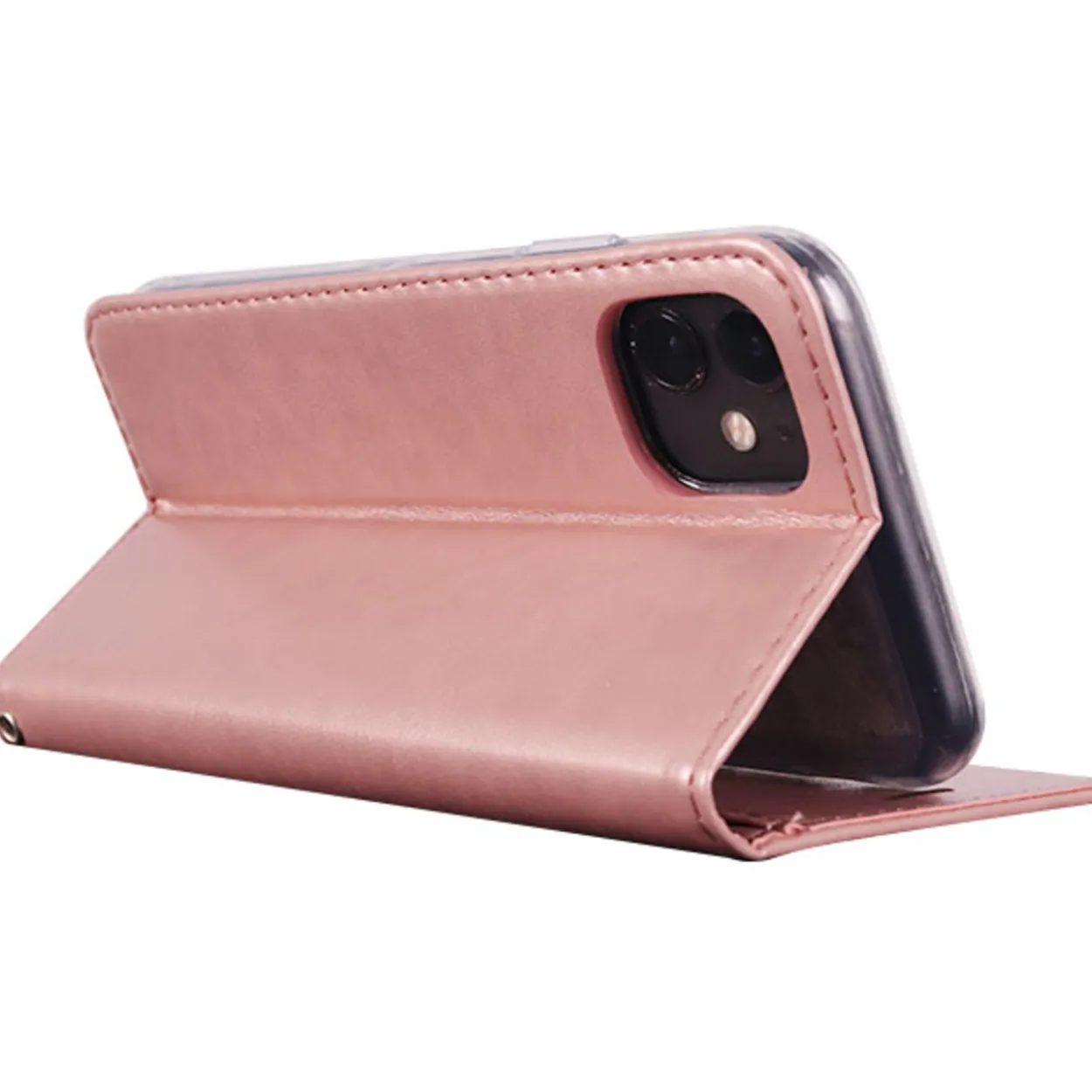 Lompakkolaukku Mobia iPhone 7/8/SE2020/SE2022, ruusukulta