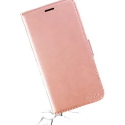 Lompakkolaukku Mobia iPhone 7/8/SE2020/SE2022, ruusukulta