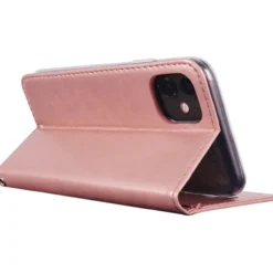 Lompakkolaukku Mobia iPhone 15 ruusukulta