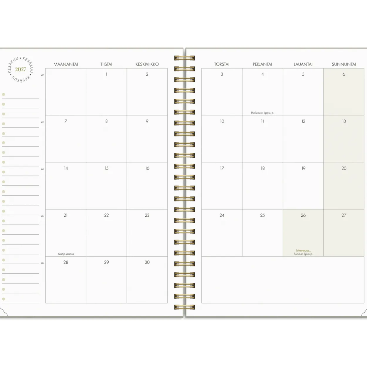 Lukuvuosikalenteri Burde 26/27 Planner Essentials A5