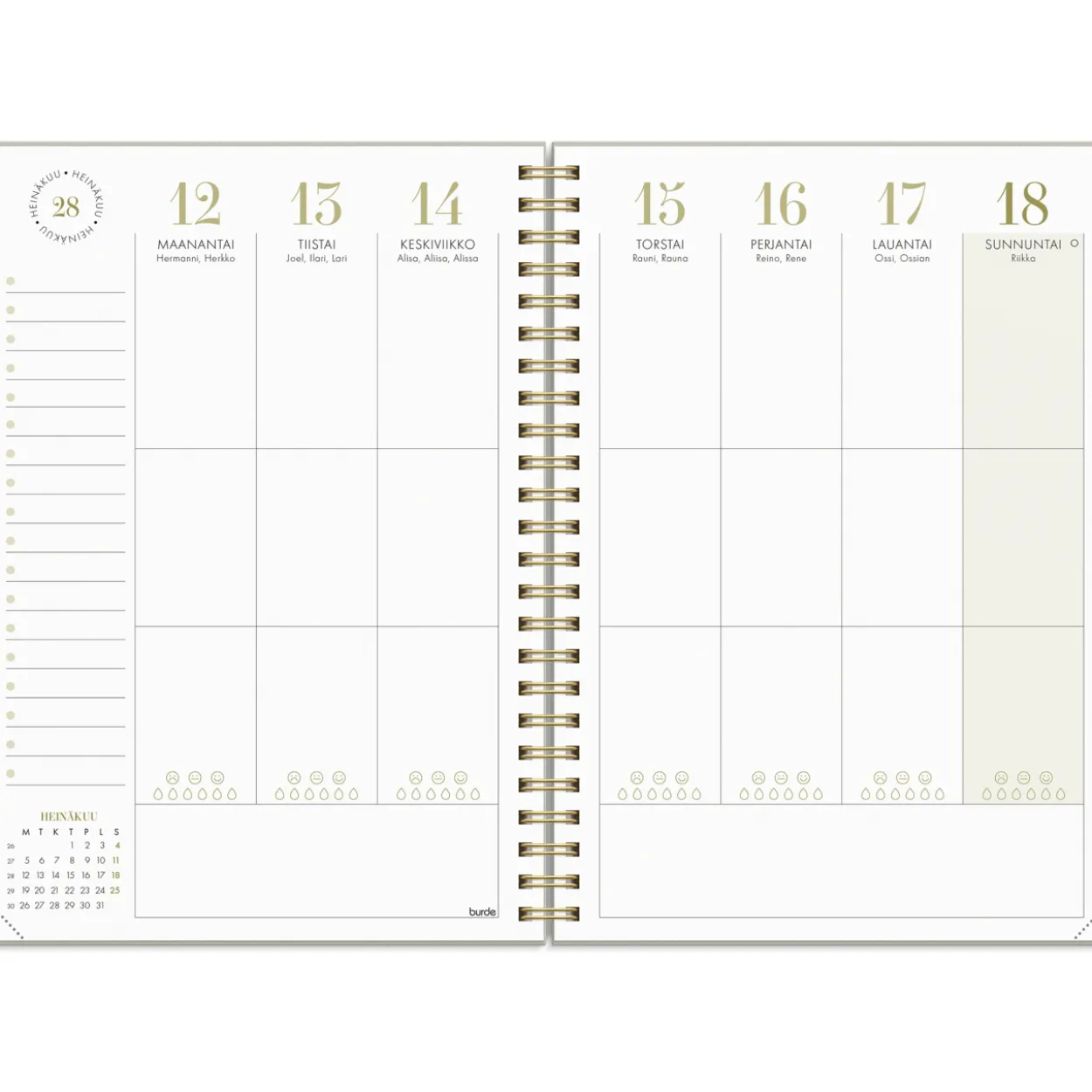 Lukuvuosikalenteri Burde 26/27 Planner Essentials A5