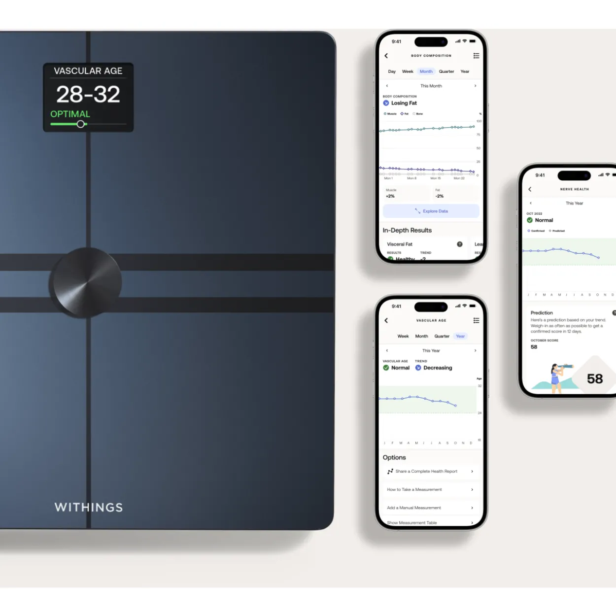 Älyvaaka Withings Body Comp musta