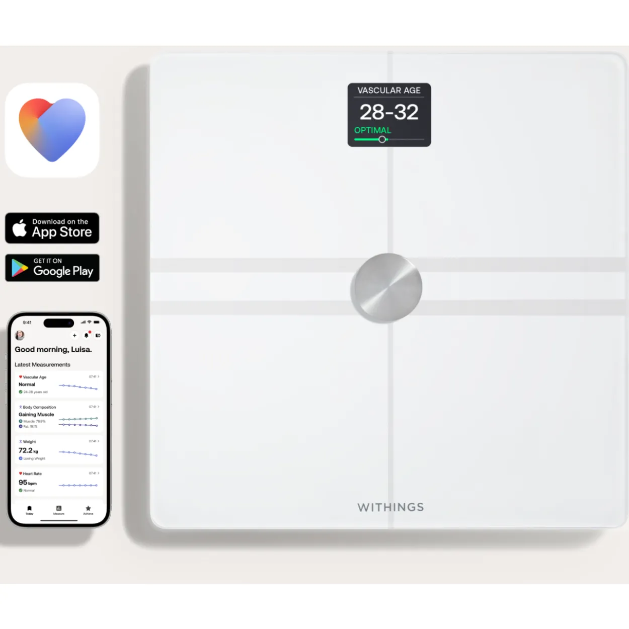 Älyvaaka Withings Body Comp valkoinen
