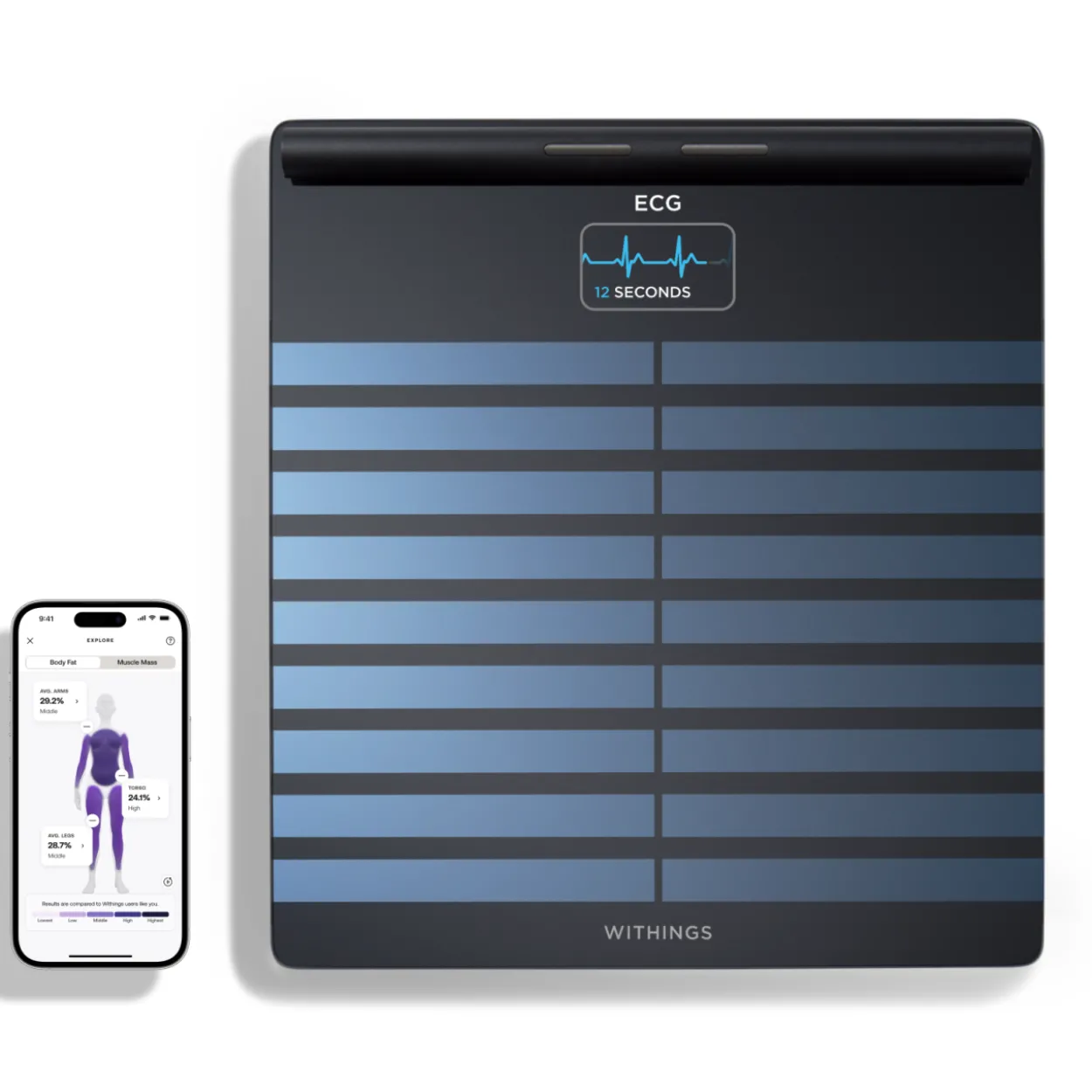 Älyvaaka Withings Body Scan musta