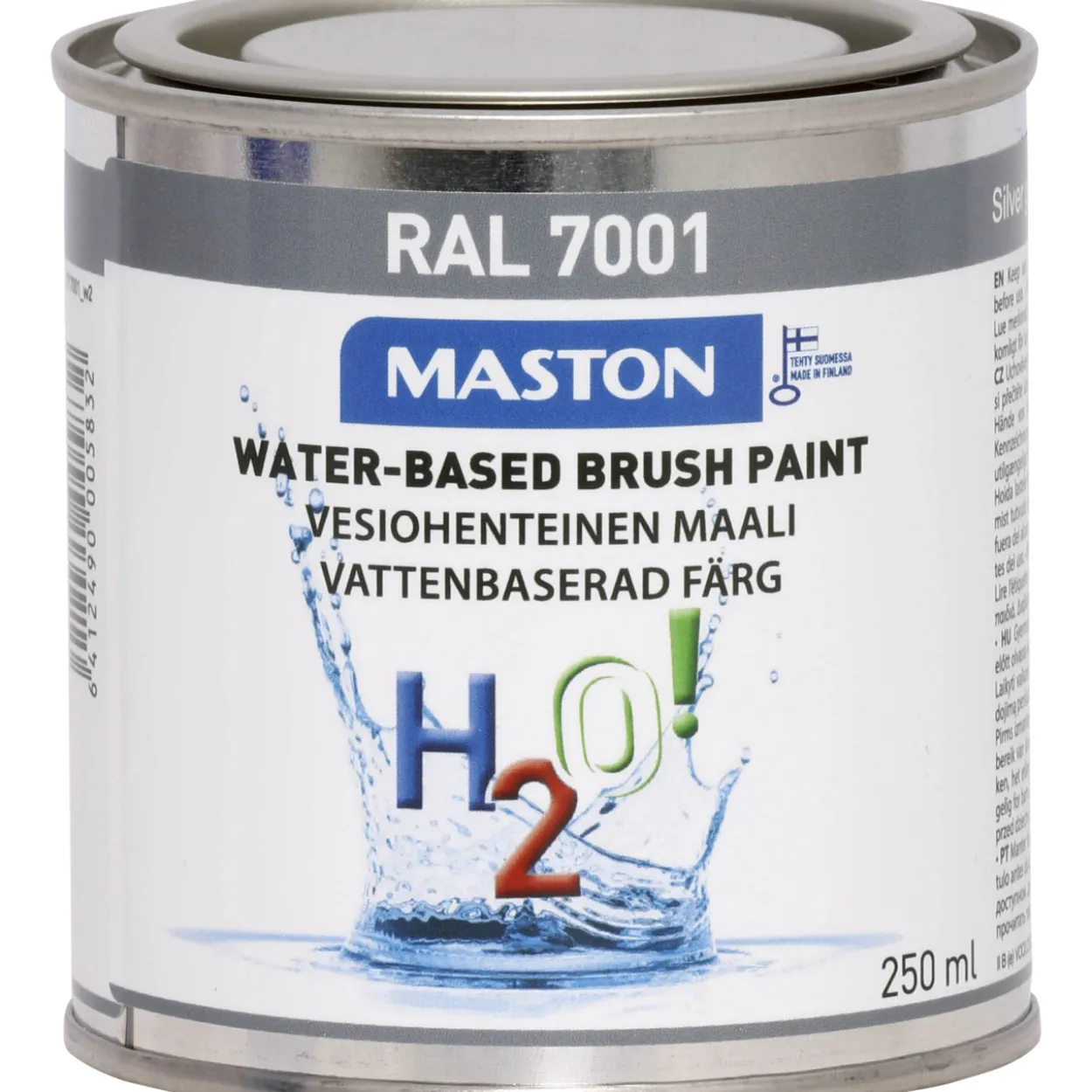 Maali 250 ml H2O Colormix hopeanharmaa