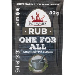 Mausteseos Poppamies 50 g Rub One For All, ei lisättyä suolaa