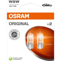 Merkkivalopolttimo Osram W5W 2 kpl