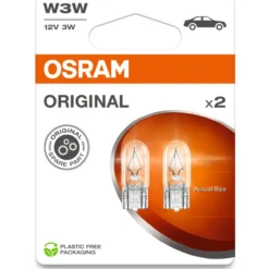 Merkkivalopolttimo Osram W3W 2 kpl