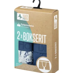 Miesten bokserit Black Horse Munien puolesta 2 kpl/pkt