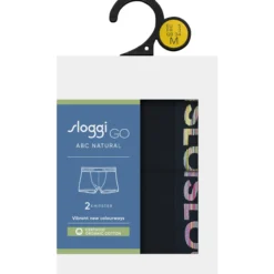 Miesten bokserit Sloggi Go ABC Organic Cotton Hipster 2-pack