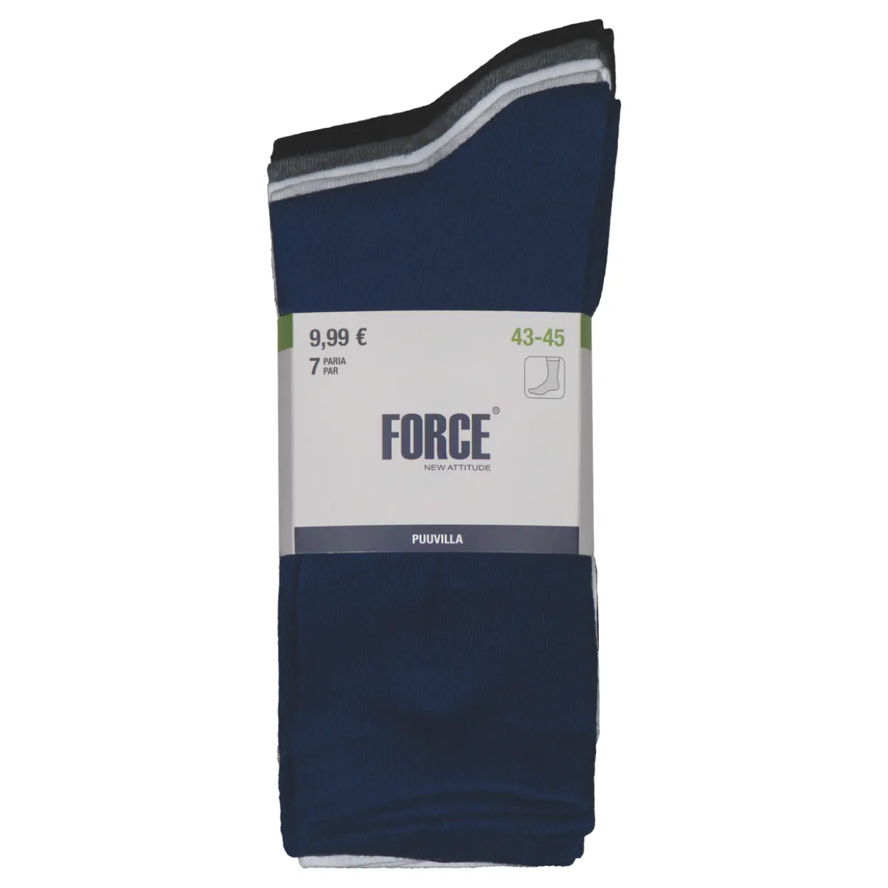 Miesten sukat Force New Attitude 7 pr/pkt
