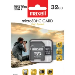 Muistikortti Maxell Micro SD Fast 32 GB + Adapteri