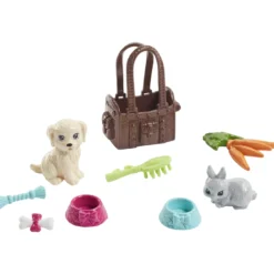 Muotinukke Barbie ja lemmikit
