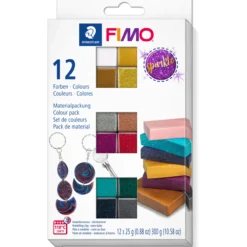 Muovailumassa FIMO 12 x 25 g Sparkle