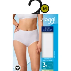 Naisten maxi-alushousut Sloggi Pure Comfort, 3 kpl/pkt