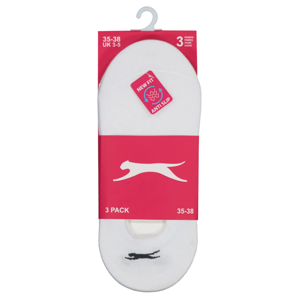 Naisten sukat Slazenger Invisibles 3 pr/pkt