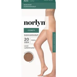 Naisten sukkahousut Norlyn Comfy 20 den vaaleanruskea