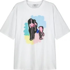 Naisten T-paita Nordic Tricot Anna Flamingo