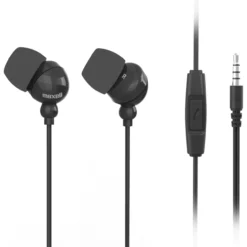 Nappikuulokkeet + mikrofoni Plugz Inner Ear, musta