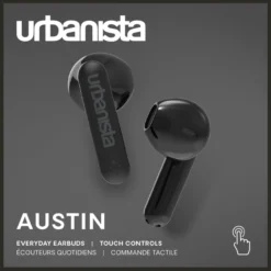 Nappikuulokkeet Urbanista Austin Midnight Black