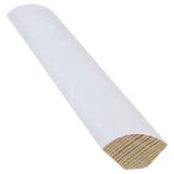 Neljännespyöreä lista 15 x 15 x 2400 mm 5 kpl valkoinen