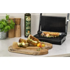 OBH Nordica Onyx -panini- ja -voileipägrilli, musta 6889