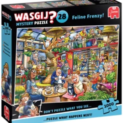 Palapeli Jumbo 1000 palaa Wasgij Mystery 28 Feline Frenzy!