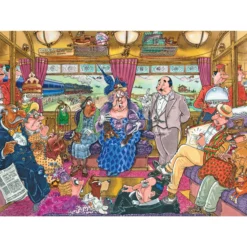 Palapeli Jumbo 1000 palaa Wasgij Retro Mystery 9 Great Train Robbery!