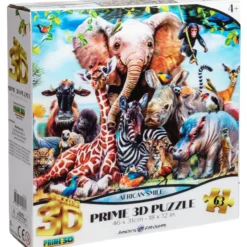Palapeli 63 palaa 3D African Smile