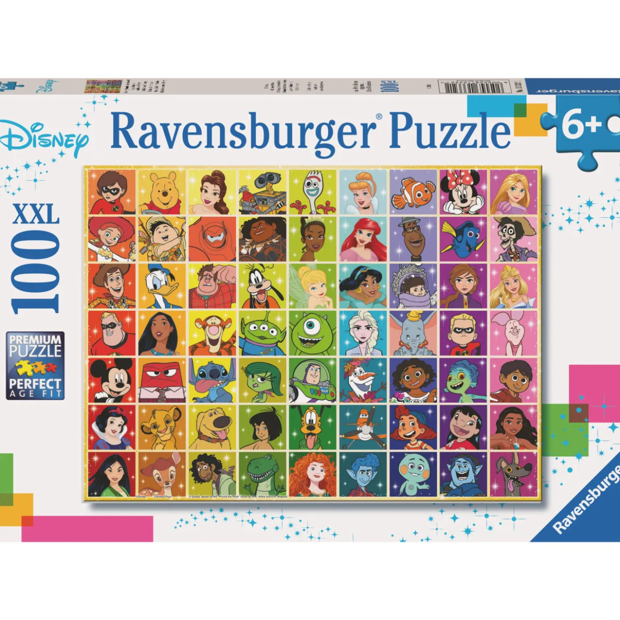 Palapeli Ravensburger Disney Multi Character 100 palaa