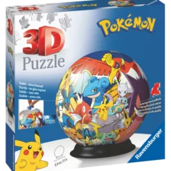 Palapeli Ravensburger 3D Pokémon pallo 72 palaa