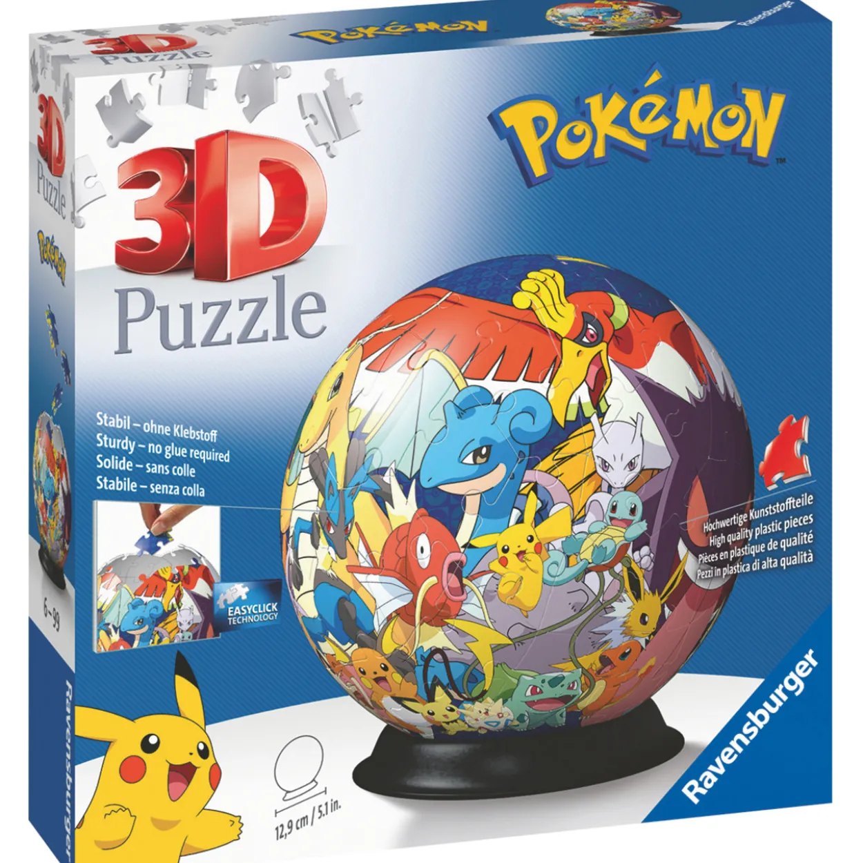 Palapeli Ravensburger 3D Pokémon pallo 72 palaa