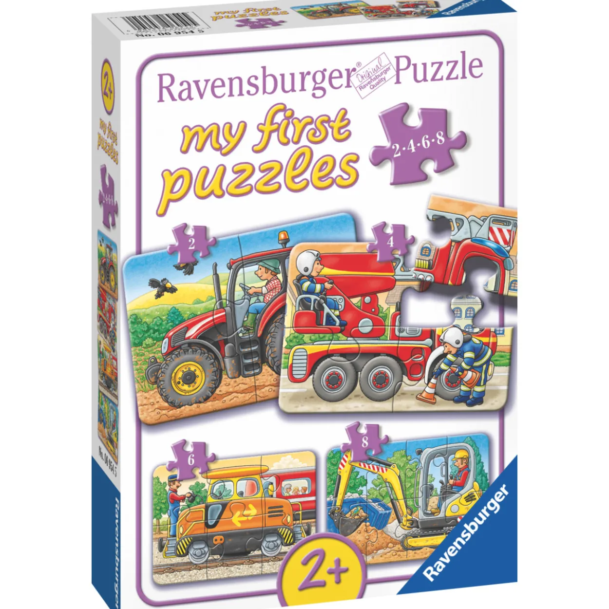 Palapeli Ravensburger Hard At Work 2/4/6/8 palaa