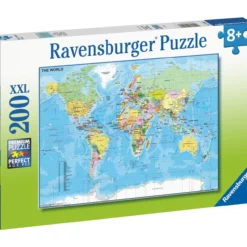 Palapeli Ravensburger Map Of The World 200 palaa