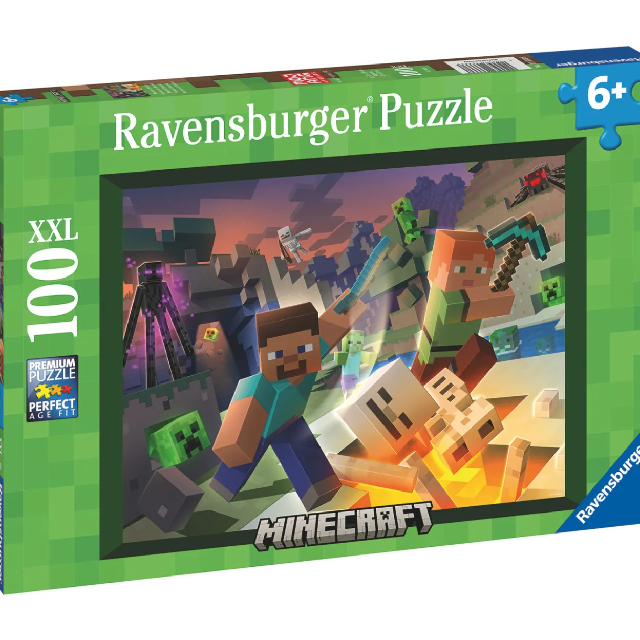 Palapeli Ravensburger Monster Minecraft 100 palaa