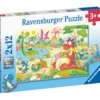 Palapeli Ravensburger My Dino Friends 2x12 palaa
