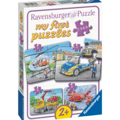 Palapeli Ravensburger My Emergency Vehicles 2/4/6/8 palaa