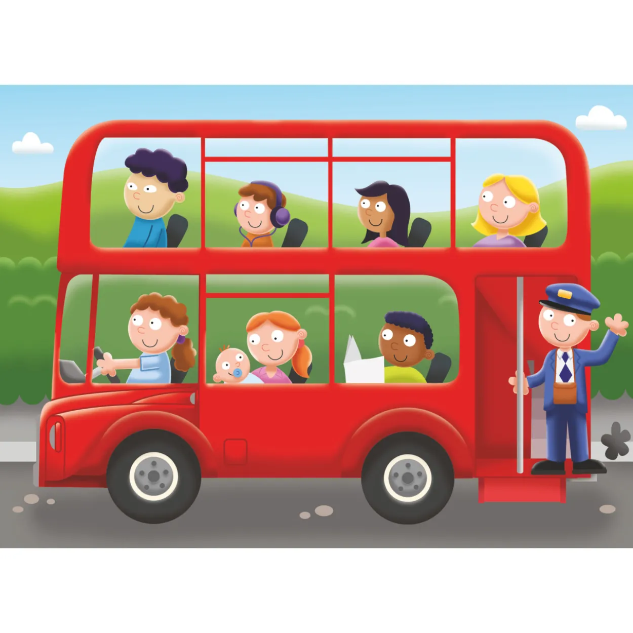 Palapeli Ravensburger 2/3/4/5 palaa Travel Far My First Puzzles