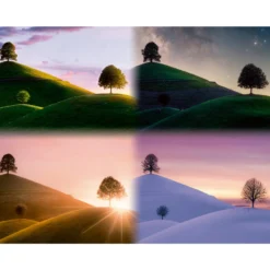 Palapeli Ravensburger 2000 palaa Seasons Illustration