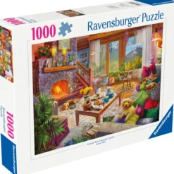 Palapeli Ravensburger 1000 palaa Cozy Cabin