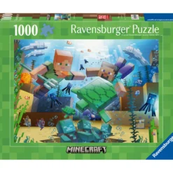 Palapeli Ravensburger 1000 palaa Minecraft Mosaic