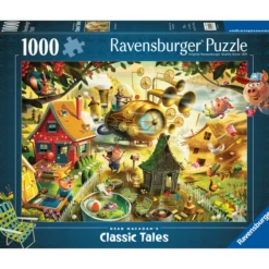 Palapeli Ravensburger 1000 palaa Look Out Little Pigs