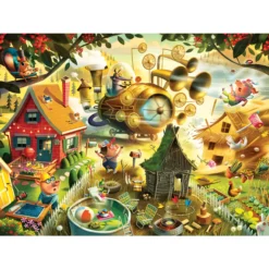 Palapeli Ravensburger 1000 palaa Look Out Little Pigs