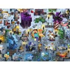 Palapeli Ravensburger 1000 palaa Minecraft Mobs