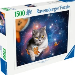 Palapeli Ravensburger 1500 palaa Cats In Space