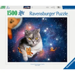 Palapeli Ravensburger 1500 palaa Cats In Space