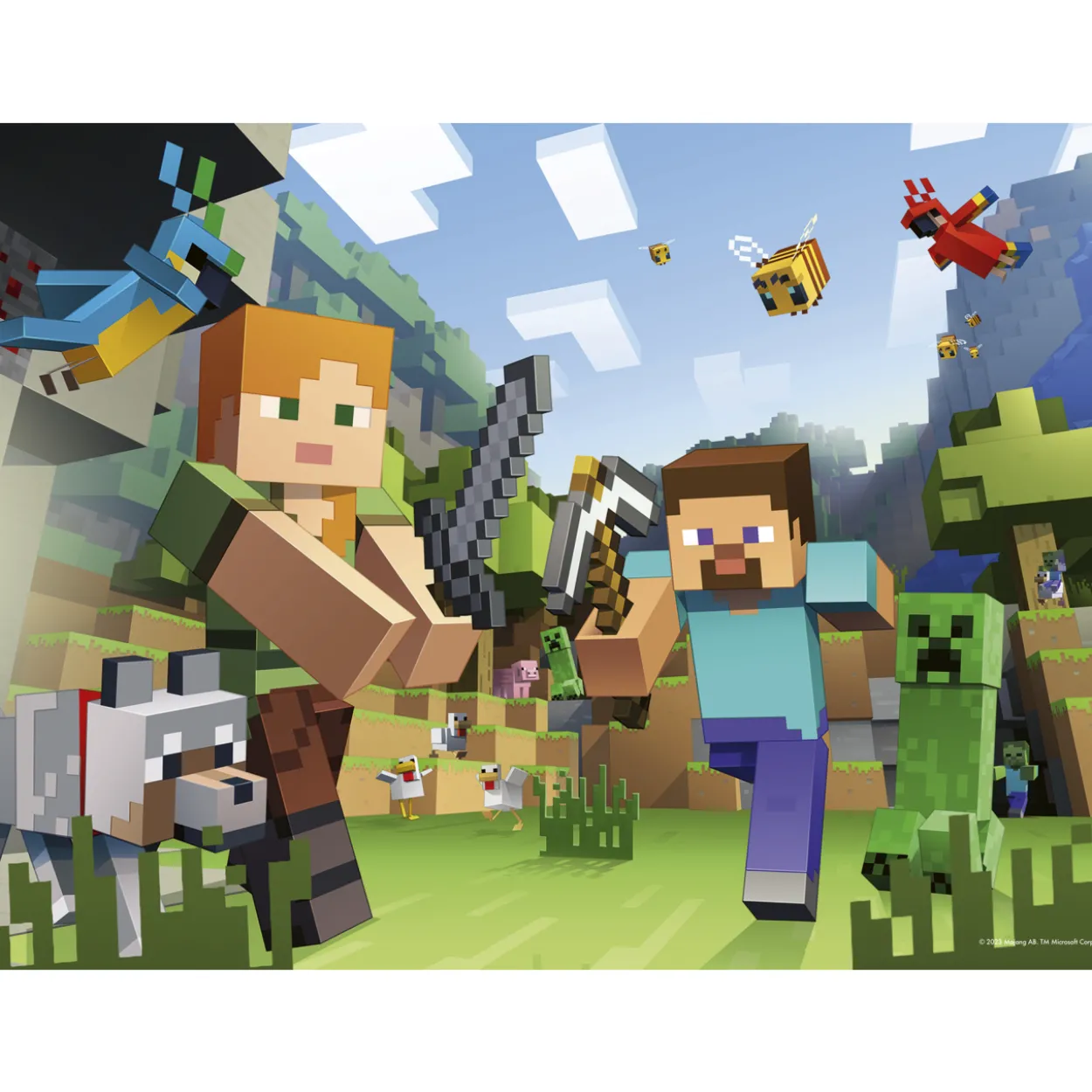 Palapeli Ravensburger 100 palaa Minecraft