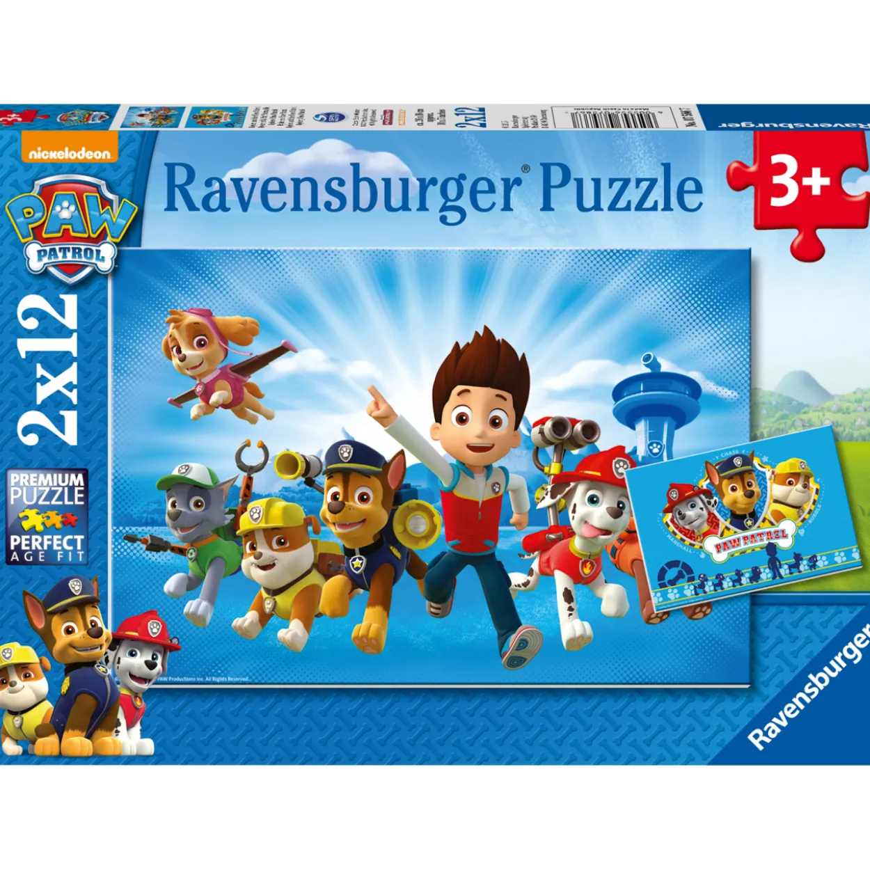 Palapeli Ravensburger Paw Patrol 2x12 palaa