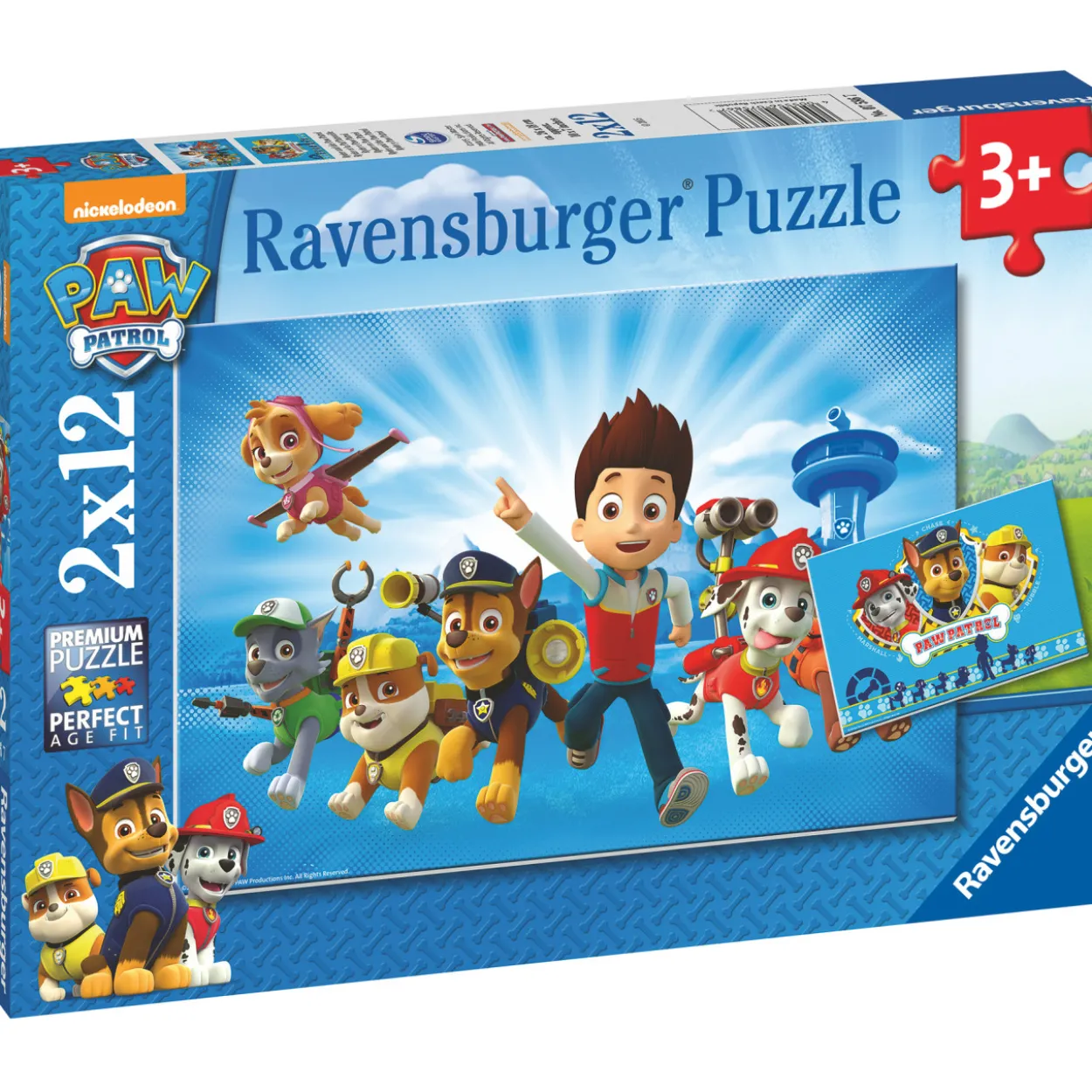 Palapeli Ravensburger Paw Patrol 2x12 palaa