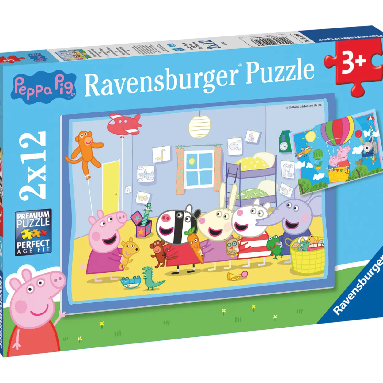Palapeli Ravensburger Peppas' Adventure 2x12 palaa